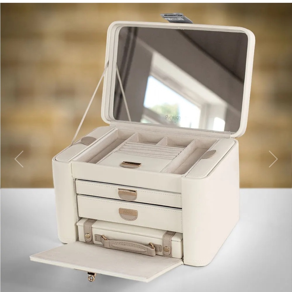 EUC Dulwich Belgravia extra large jewelry box NO removable travel case